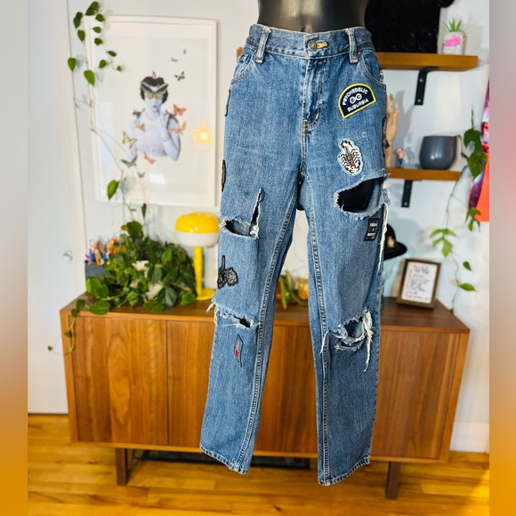 OBEY No. 89 Rare Special Edition Patchwork Jeans – The Nemesis - Picture 2 of 12